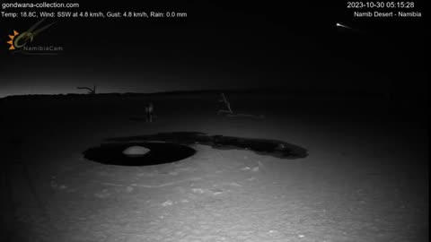 Mysterious UFO flying over Namib desert waterhole - NAMIBIA [Published Yesterday]