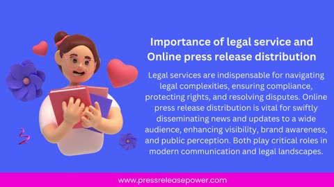 Online Press Release Distribution and Legal Service