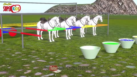 Learn Colors With Horses || ChuChu Super Kids