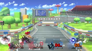 Ridley and Ridley Vs Dark Samus and Ridley on Figure-8 Circuit (Super Smash Bros Ultimate)