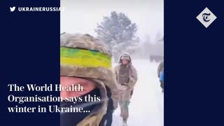Ukraine war: Frontline troops face freezing cold temperatures