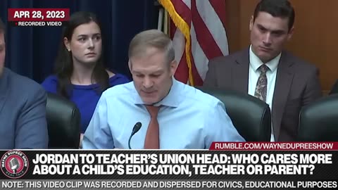 Jordan Holds Teacher's Union Head To Task!