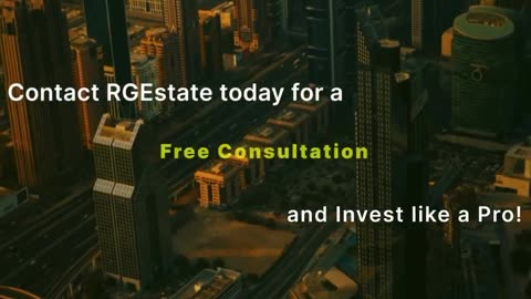 Dubai's hottest properties are available to savvy investors through RGEstate.