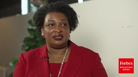 Stacey Abrams Asked About Trump Leading Biden In Georgia Before CNN's Presidential Debate In Atlanta