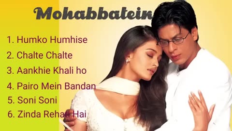 Mohabbatein Movie All Songs Shah Rukh Khan Aishwarya Rai viralvideo love lovesong