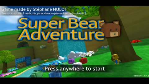 super adventure bear gameplay walkthorugh