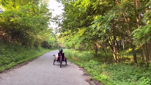 Recumbent Trike on Frisco Highland Trail