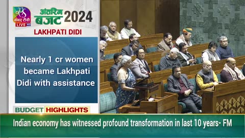 Union Budget 2024 LIVE_ FM Nirmala Sitharaman presents Interim Budget 2024(720p)