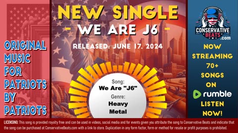 Conservative Beats – Genre: Heavy Metal – Song Title: We Are “J6”