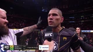 Alex Pereira Octagon Interview | UFC 281