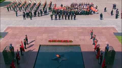 VictoryParade on Red Square, Vladimir Putin, together with the Heads of foreign states