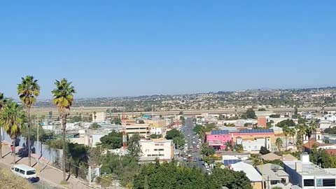 Downtown Tijuana & The San Diego Border Line..
