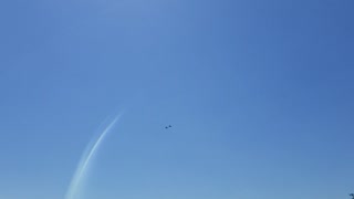 Military jets flyover