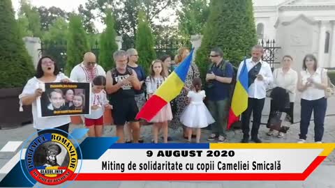 9 August 2020 - Miting de solidaritate cu copiii familiei Smicală