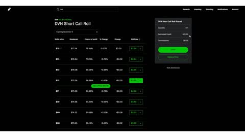 Rolled NIO and DVN and received a total of $103.00 in premiums