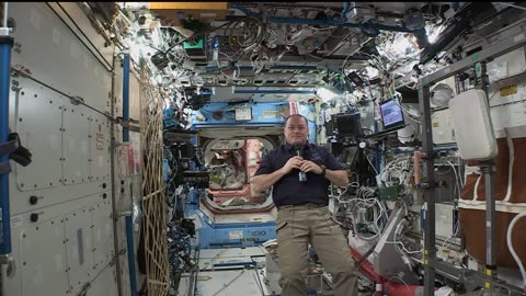 Space Station Crew Member Discusses Life in Space with the Media