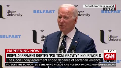 Biden touts dividends of peace in Belfast, even as tensions persist 04/12/2023