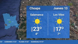 EL TIEMPO EN LA REGIÓN - JUEVES 13 DE JULIO