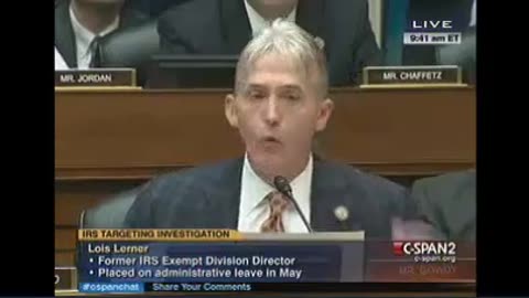 Trey Gowdy DESTROYS Lois Lerner At Fifth Amendment Hearing. 9 Factual Assertions