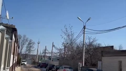 A video captured another drone striking a store in Belgorod.