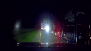 Truck Forces Cammer To Drive Off The Road - Dashcam Clip Of The Day #91