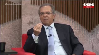 PAULO GUEDES DEFENDE BOLSONARO E CALA JORNALISTAS DA GLOBO