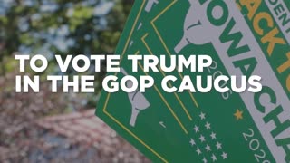 IOWA VOTERS ARE COMMITTING TO VOTE TRUMP IN THE GOP CAUCUS