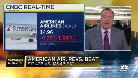 American Airlines reports record quarterly revenue