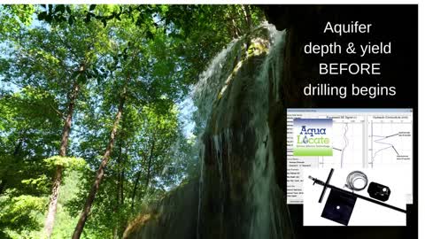 Well location surveys image the aquifer depth and yield