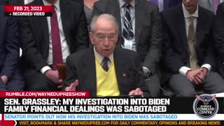 Senior Senator Claims His Investigation Into Hunter Biden Was Sabotaged