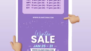 GlamCosm 6 Days 25% Winter Sale Use Code LAURIE10 to save 25%.