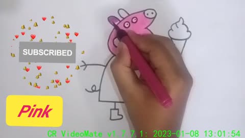 how to colour peppa pig peppa pig colour kaise karte hain peppa pig, peppa pig colour, #peppapig