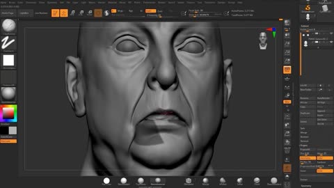 Zbrush fine to pore portrait 9