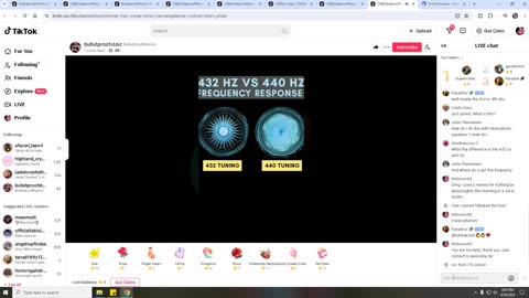 BulletproofWarrior Parasites and Frequency part 2of2 on tik tok live Theatre mode
