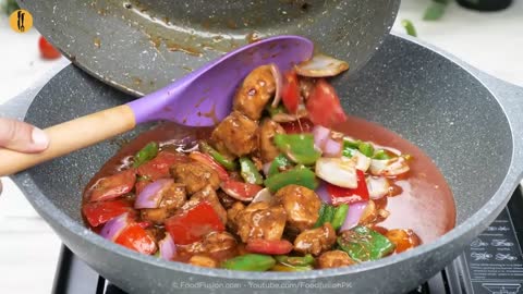 Restaurant Style Chicken Shashlik with Gravy Recipe by Food Fusion