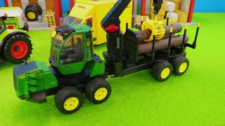 Harvester, Forklift Tractors for kids