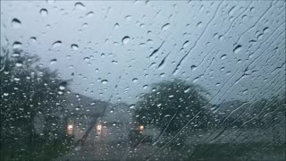Sound for Sleeping Relaxing Raining on Car glass Windows