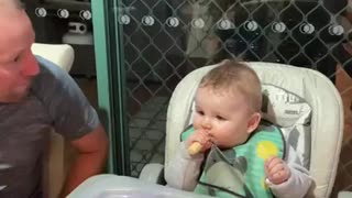 Baby Doesn't Want to Share Food