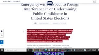 truthnotfictionmatters - 12 Sept 2018 EO 13848=EXTENDED BY BIDEN 2024!