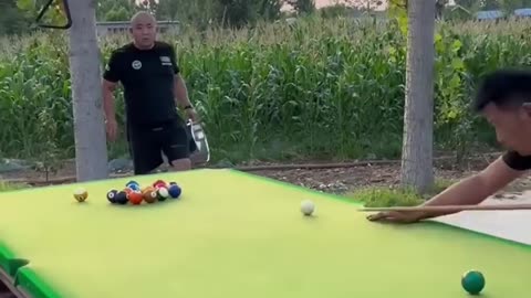 The Best Defense is Laughter: Watch the Funniest Pool Table Duel Ever!