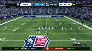 Madden NFL 23 Giants 10 Panthers 3