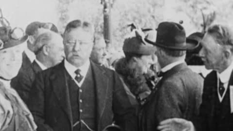 Theodore Roosevelt At The Panama-California Exposition (1915 Original Black & White Film)