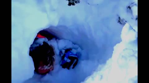 The scariest footage of avalanche on internet