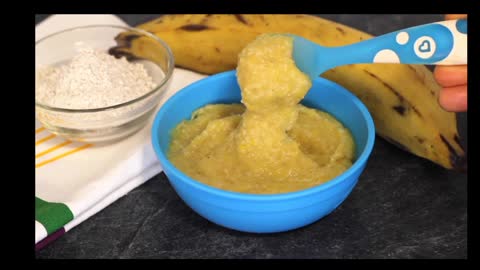 How to make Oat plantain porridge for Babies
