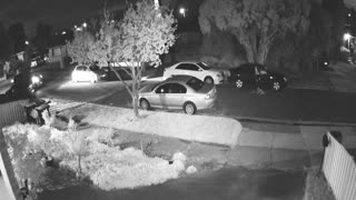 See the confidence of thugs in early morning cctv footage of ouside my house.