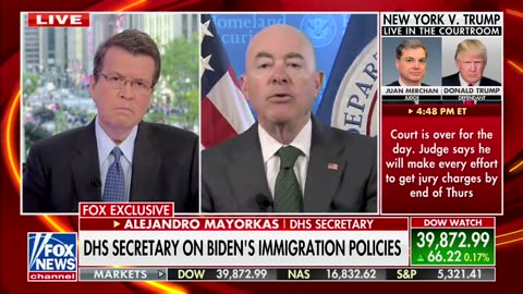 USA: Impeached DHS Sec. Alejandro Mayorkas claims they "took action on border security!