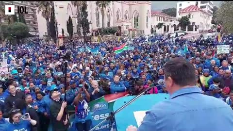 The Democratic Alliance (DA) marching against the Employment Equity Amendment Act