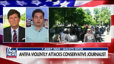 Andy Ngo describes his beating to Tucker Carlson