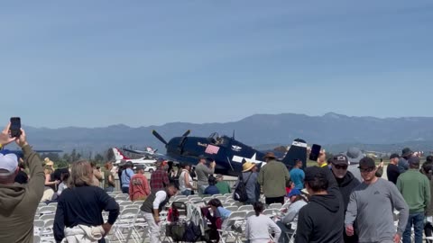 CAF GRUMMAN F6F HELLCAT TAXIS - 2023 POINT MUGU AIRSHOW