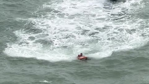 Spanish Civil Guard Rescue Fisherman